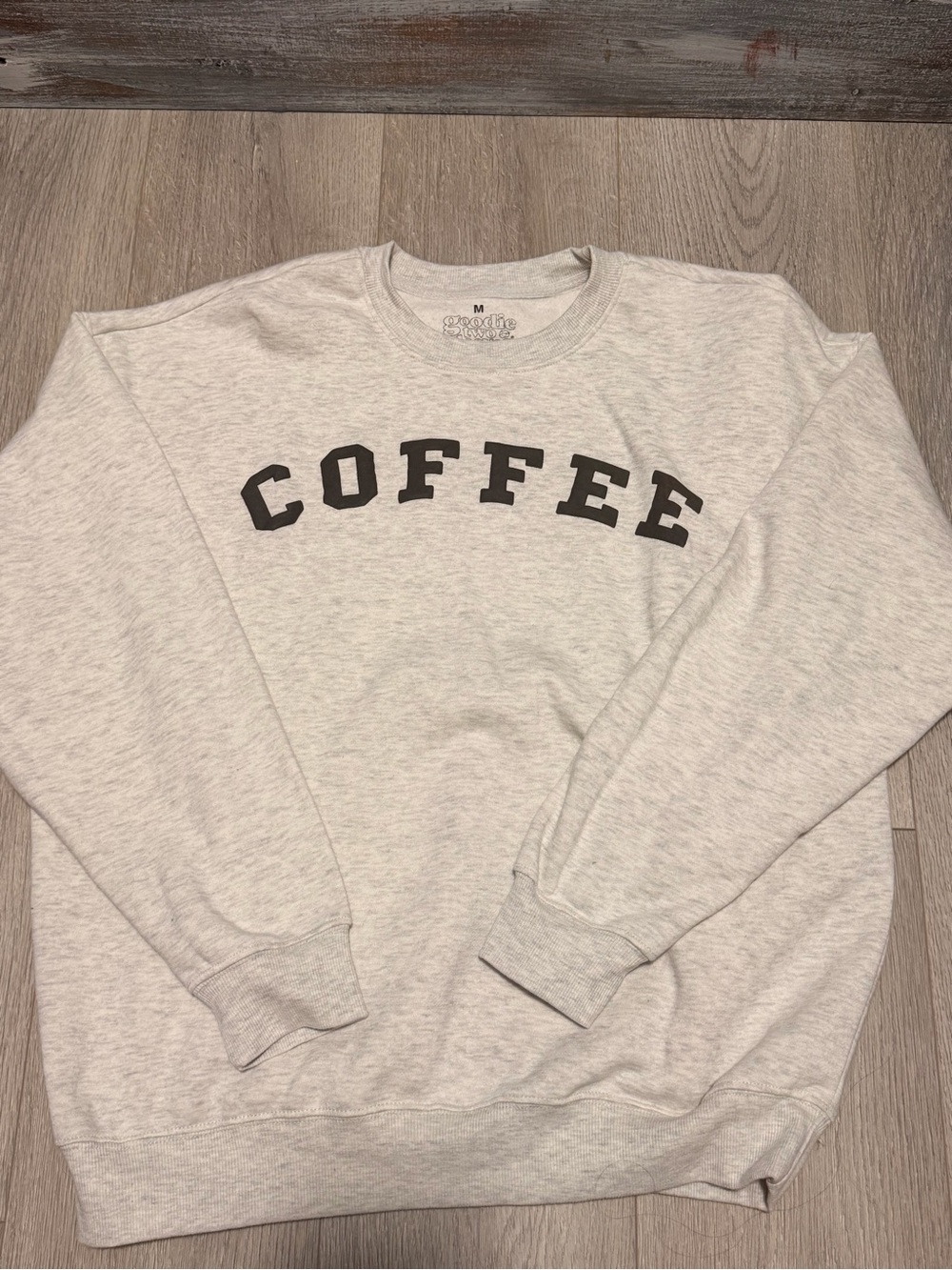 Coffee Graphic Crewneck Sweatshirt - Light Gray